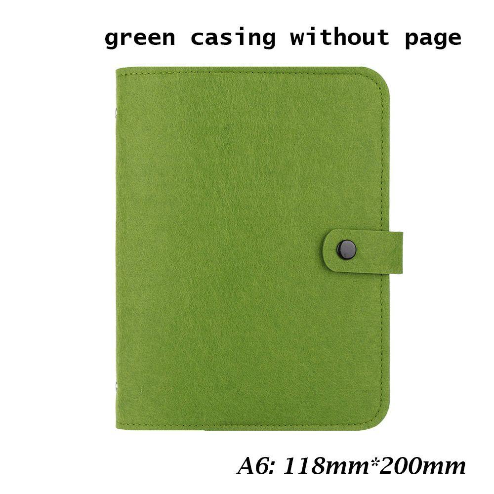 Office Supplies Stationery Travel Diary Felt Notebook Portable Diary Felt Shell Ring Binder