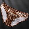Мужское нижнее белье 3D выпуклое нижнее белье с леопардовым принтом и зеброй с низкой посадкой, большие трусы из ледяного шелка с принтом, эластичные трусы