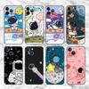 Cartoon Cool Astronaut Case For Apple iPhone 14 Pro Max 13 11 12 Mini SE 7 8 Plus X XS 6 6S Silicone Phone Cover Soft TPU Funda