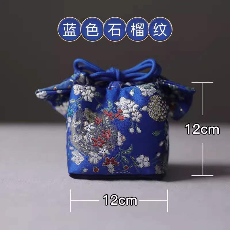 Утолщенная сумка для хранения ручной работы, дорожная сумка, чайница, чайная чашка, чайный сервиз, средняя тканевая сумка для чайника, чайный аксессуар, вышитая сумка