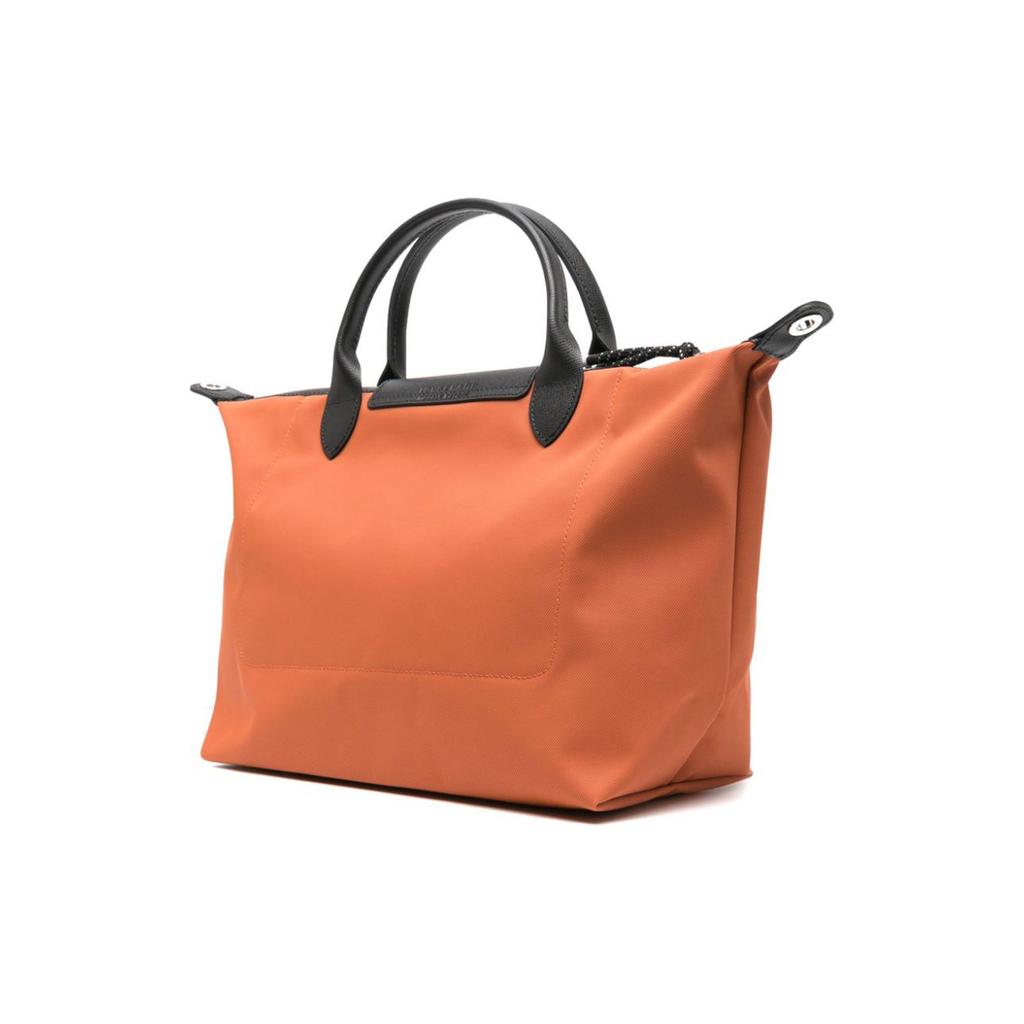 Longchamp Le Pliage Energy Logo Embossed Recycled Polyamide Canvas Dumpling Bag Medium Women Shoulder Bag Ochre 1515HSR003