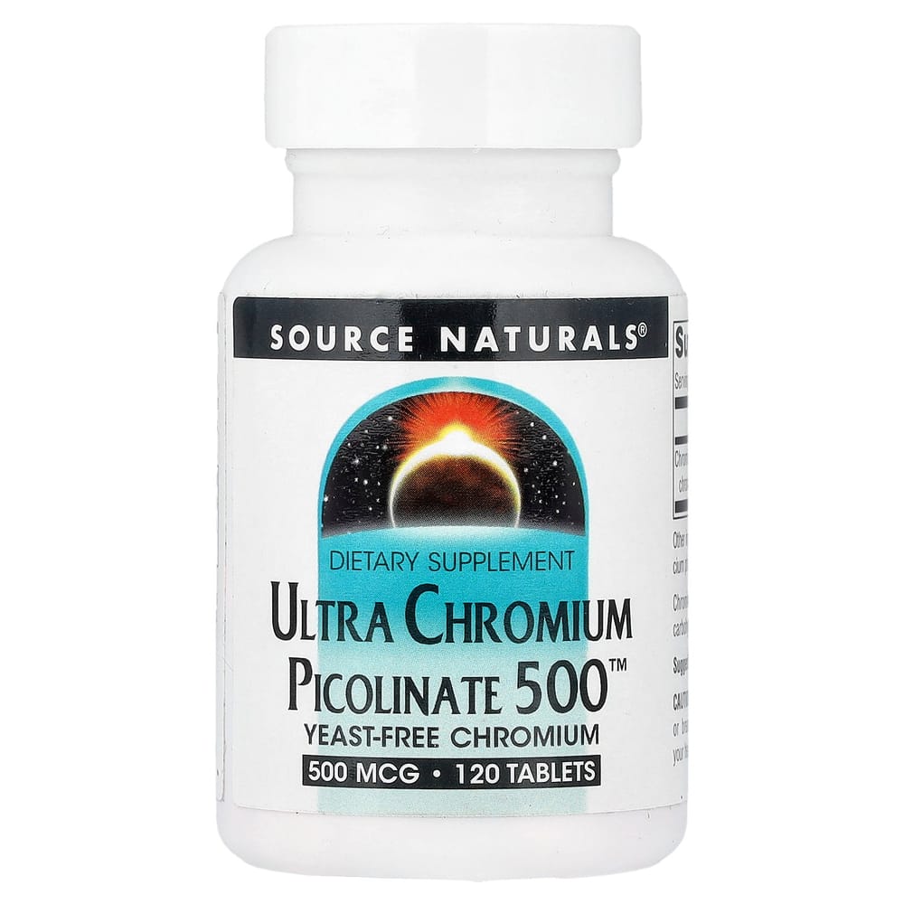 Source Naturals Ultra Chromium Picolinate 500 mcg, 120 Tablets