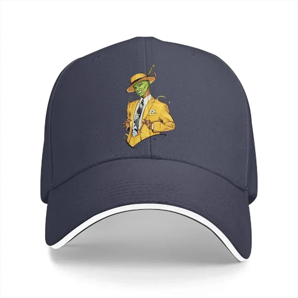 Yellow Baseball Caps Peaked Cap The Mask Movie Sun Shade Hats for Unisex Women