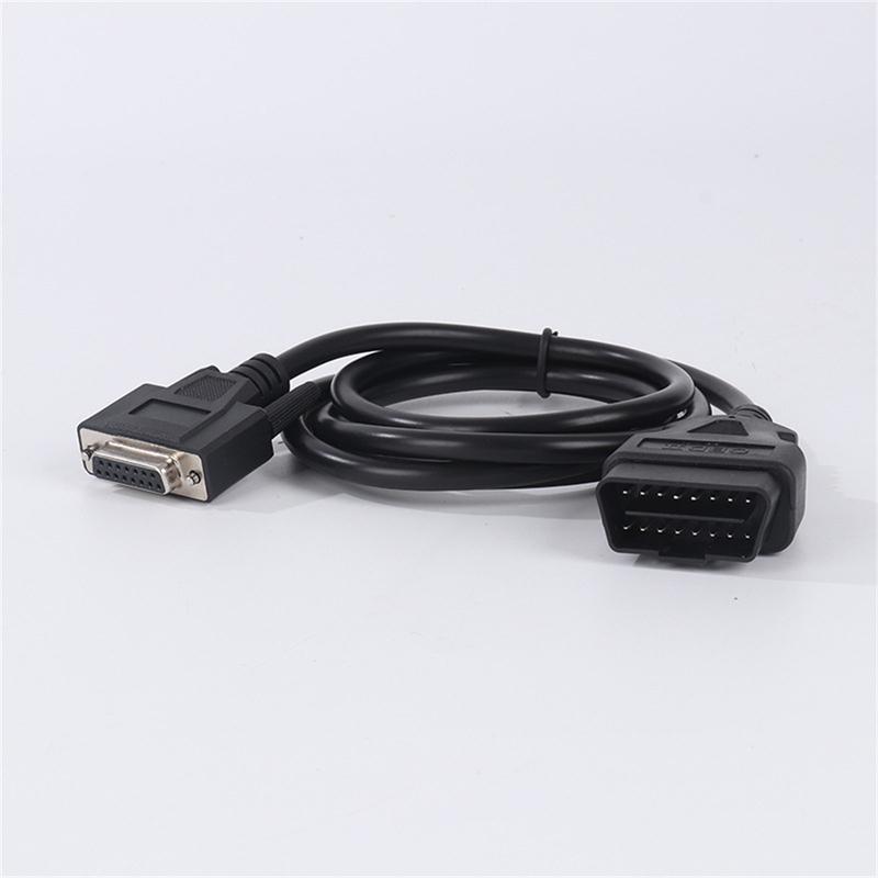 1.5m OBD2 16Pin Male to DB15 Male Extension Cable OBDII OBD 2 Diagnostic Adapter Cord 12V Car Fault Detector Connect Wire