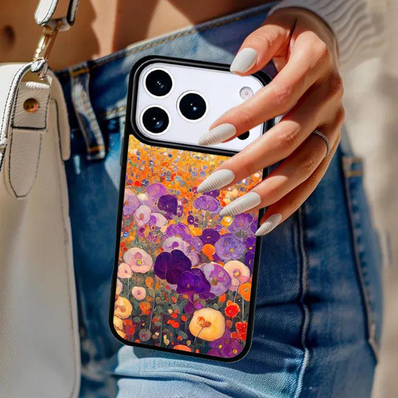 Чехол для телефона с картиной Густава Климта Для iPhone 17 Air 14 15 13 12 Max Чехол Для Apple 14 15 16 16e 11 Pro Max Plus