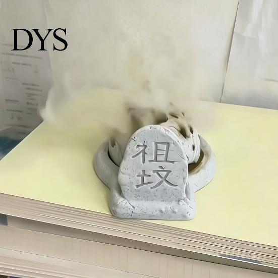 Декоративные подставки для благовоний для входов, 3D-печатный орнамент-кадильница, Текстура под камень, Креативные забавные орнаменты для снятия стресса, Кадило,