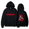 Horror Movie  Play Chucky Hoodies Harajuku Hip Hop Streetwear Unisex Autumn Winter Hooded Sweatshirt Pullover Tops