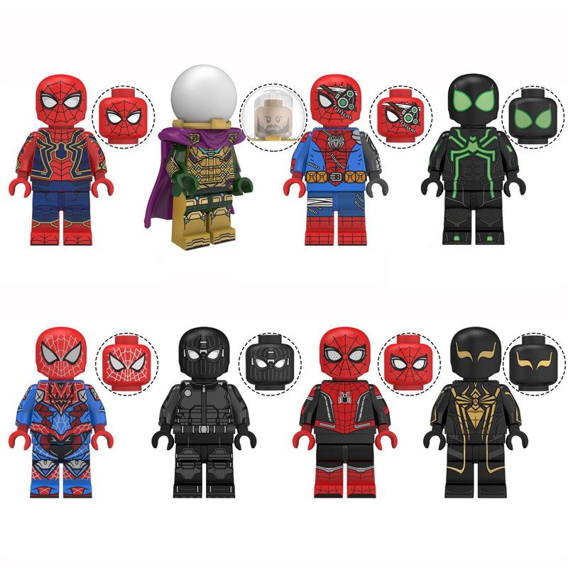 Spider-Man Building Block Figure Mini Bricks Construction Toy Model Desktop Ornament for Kids Gift