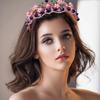 Ретро Фиолетовый Кристалл Принцесса Тиара Головной убор для Европейских и Американских Невест День Рождения Свадебное Платье Фотосессия Прическа и Аксессуар