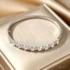 New model full-heart spring open bracelet for women Gold and silver two-tone heart-shaped bracelet with white synthetic zirconia stones Gentle and