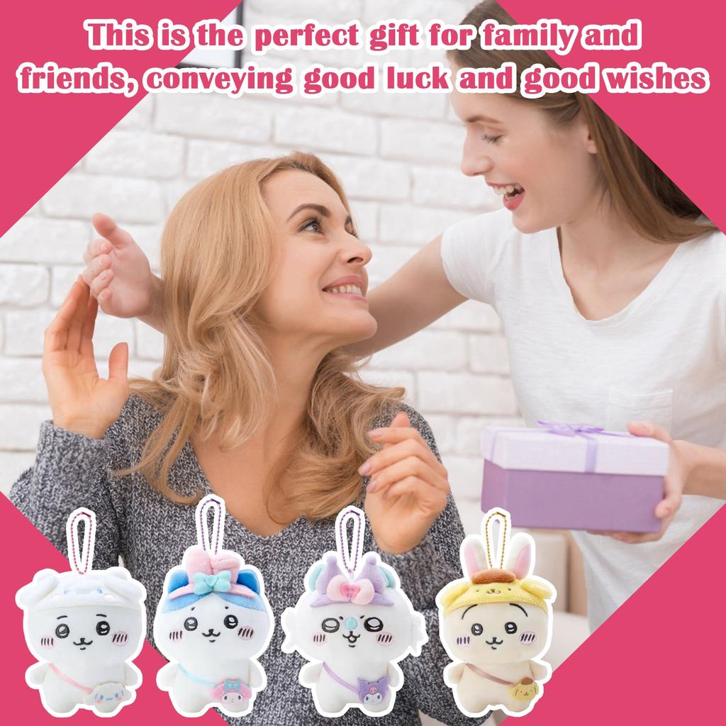 Cartoon Cute Doll Plush Toy Keychain Small Pendant Tape Mark