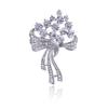 Fashion Romantic Rhinestone Exquisite Bridal Bouquet Brooch Elegant Wedding Accessories Brooch Women 'S Party Dress Brooch