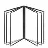 Reusable A4 Menu Paper Holder Foldable Menus Price Display Book Durable Loose Leaf Binder  Bar Cafe