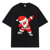 2026 Рождество Санта-Клаус Принт Графика Y2k Харадзюку Уличная Одежда 100% Хлопок Футболка Повседневная Свободная Летняя Мужская Футболка