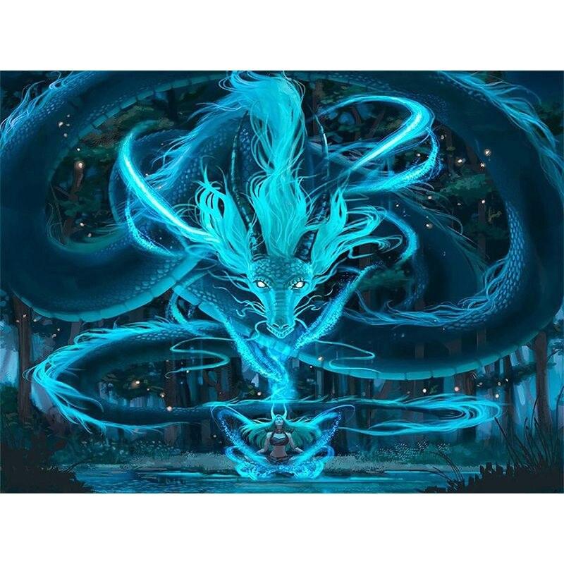 Round Diamond 5d Diy Full Painting Embroidery Mosaic Aurora Polaris Landscape Home Decoration Gift Handicraf