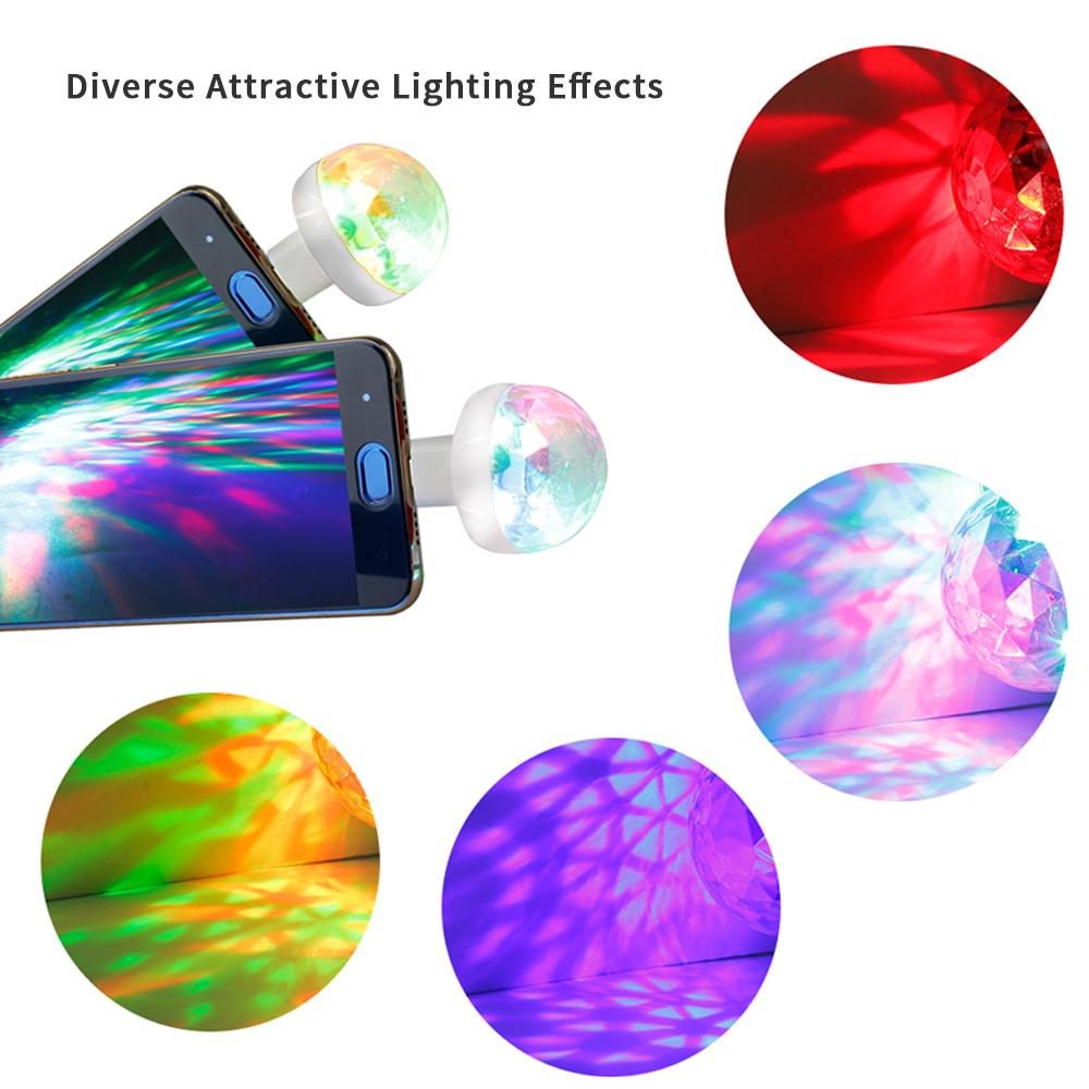 Полезная 4W 3 светодиодная USB RGB красочная сценическая лампа неонового света для вечеринки в диско-баре