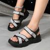 Women's Platform Sandals 2025 New Summer Wedges Shoes for Women Casual Sandals Women Comfortable Fashion Bling Open Toe Sandals