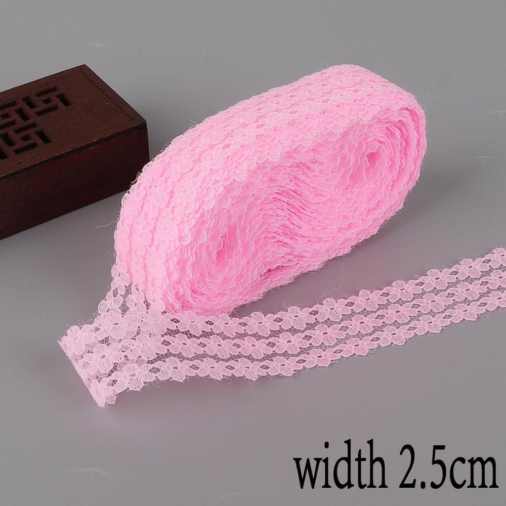 10 ярдов/упаковка 2,5 см неэластичные кружева три ряда сливового кружева DIY серьги ручной работы повязка на голову аксессуары материал