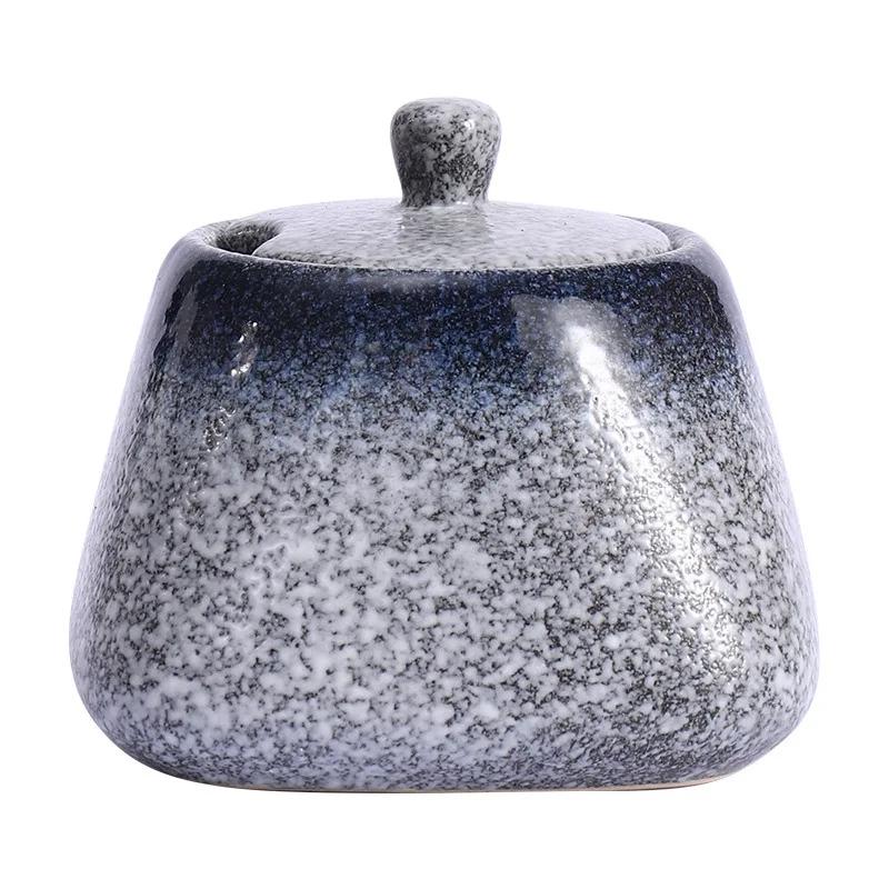 Горшок для приправ, керамическая коробка для приправ, набор для приправ на кухне, перечница, соль, сахар, перец чили