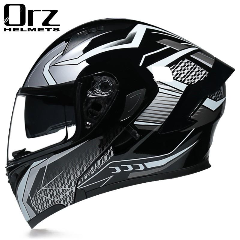 Full Face Motorcycle Helmet Men Women With Visor Flip-Up Design ABS Shell Winter Riding Gear In Multiple Colors