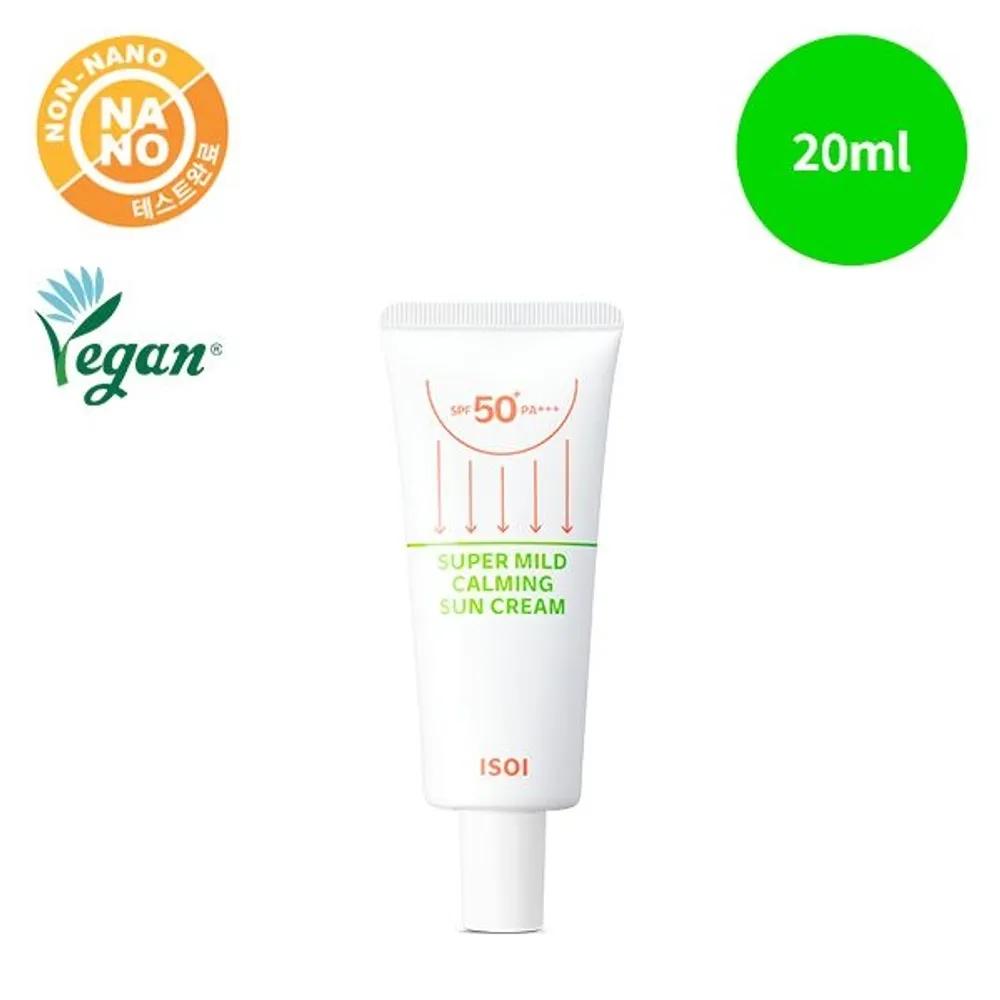 Супермягкий успокаивающий солнцезащитный крем SPF50+ PA+++ 20 мл