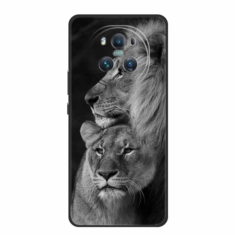 Чехол для Honor Magic6 Pro Животные ТПУ Силикон Мягкие Чехлы для Телефона Задняя Крышка для Huawei Honor Magic 6 Pro Волк Ударопрочный funda