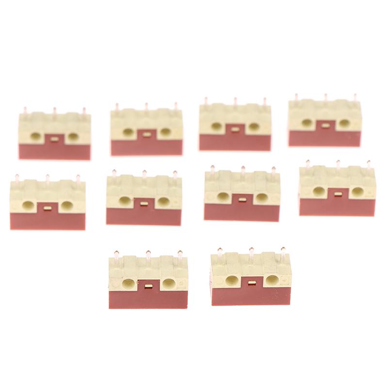 4/10 шт. бесшумный микропереключатель 20 миллионов кликов срок службы компьютерной мыши без звука микропереключатели 3 контакта