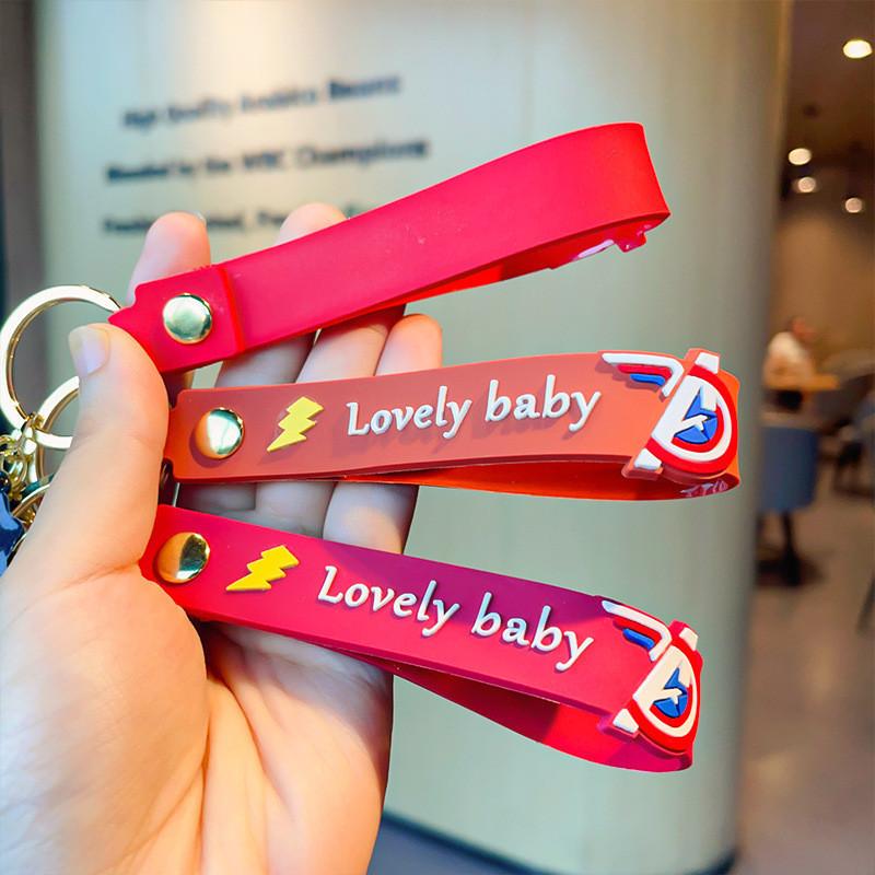 Marvel Avengers Keychain Silicone Cartoon Figures Perfect For Car Or Bag Accessories