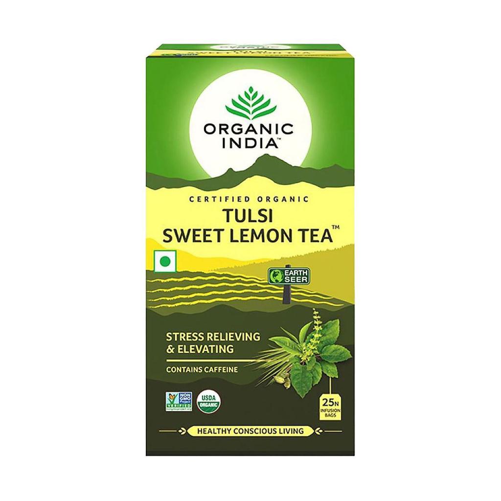 Чай с Тулси и Лимоном (25 пак, 1,8 г), Tulsi Sweet Lemon Tea,  Organic India