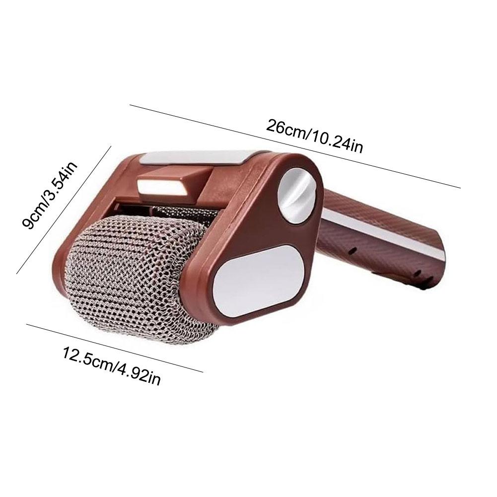 Электрическая щетка-ролик из нержавеющей стали со светодиодной подсветкой, USB, безщеточная чистящая щетка, сменная головка щетки, инструменты для чистки барбекю