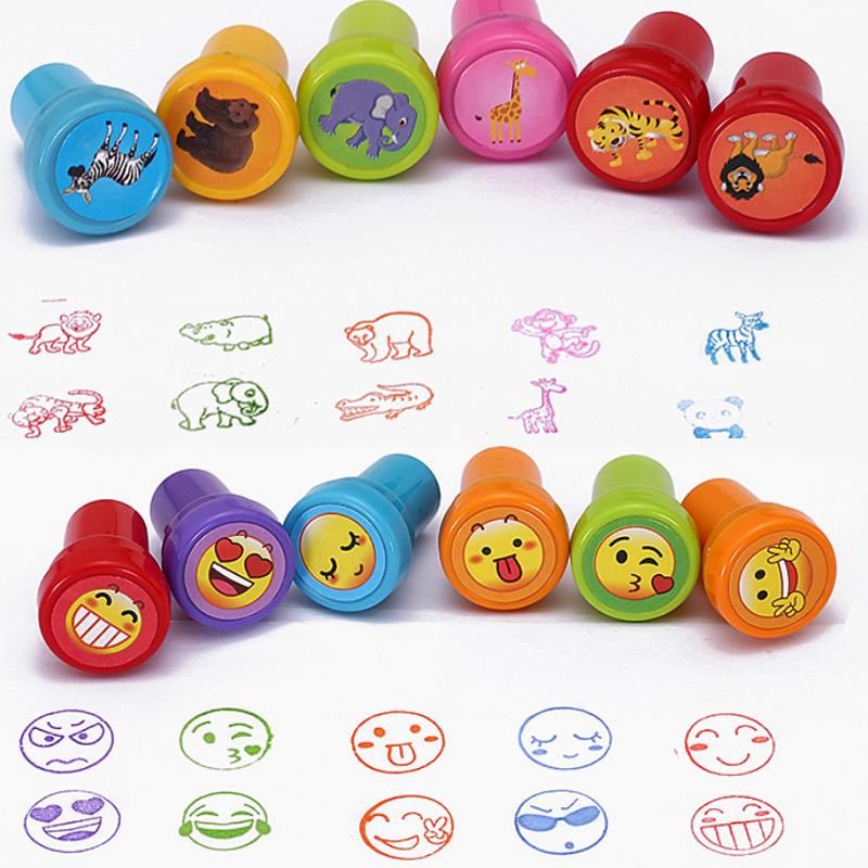 10 шт., самочернила, резиновые штампы, сделай сам, скрапбук, детские штампы, мультяшные резиновые штампы, товары для мероприятий, подарок на день рождения, игрушки, подарок для мальчиков и девочек