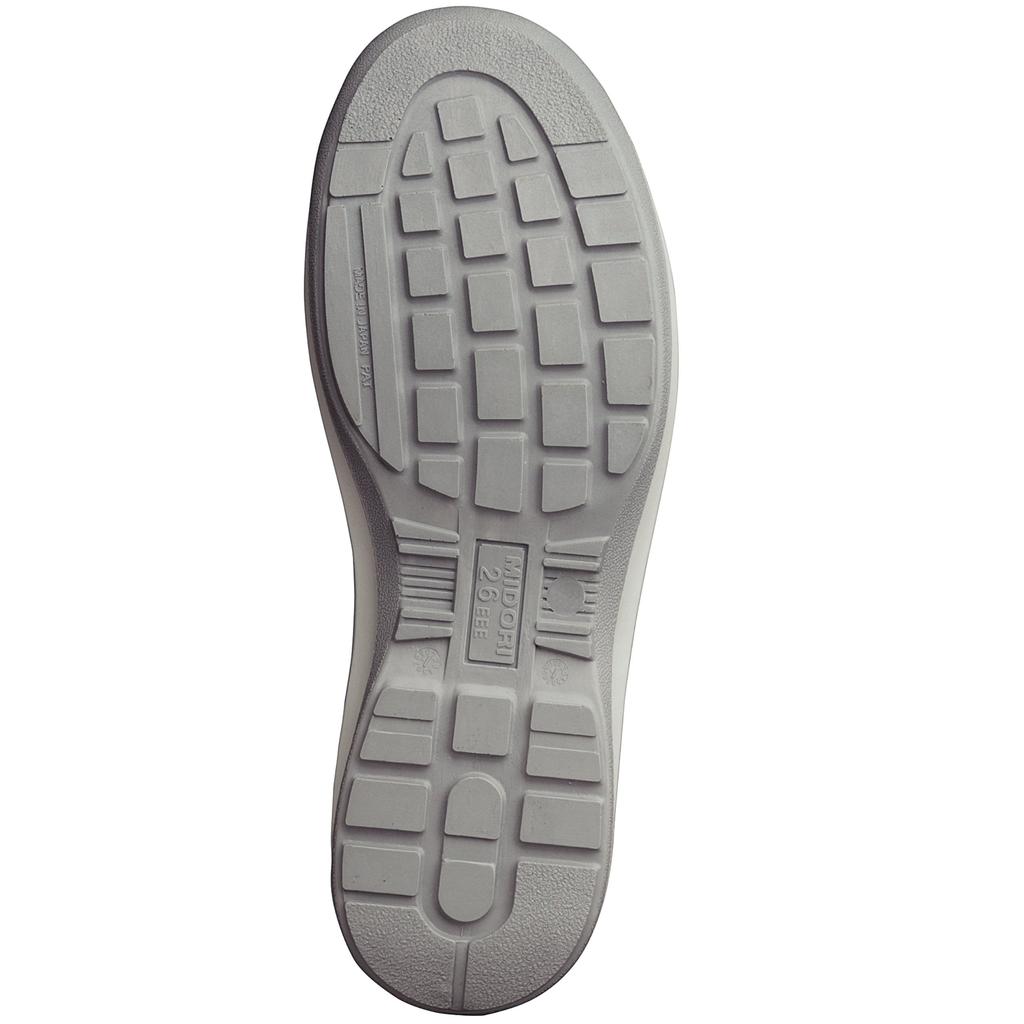 Кожаные кроссовки Защитная обувь Стелька, которая встряхнет ваш унисекс G3695 Электростатический Белый см [Midori Anzen] [Устойчивость/3D не делает ноги] Вентилируемая сетка