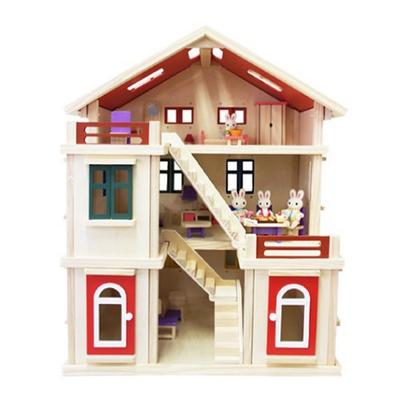Деревянный кукольный домик Iluwa Rabbit House, разные цвета, Популярные игрушки для корейских детей