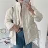 Korean Winter Thick Cotton Padded Coats Women Single-breasted Zippers Lace-up Female Parkas Stand Collar Female Jackets