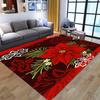 Merry Christmas Carpets for Living Room Bedroom Area Rug Gorgeous Flower 3D Print Home Hallway Rugs Child Bedside Soft Floor Mat