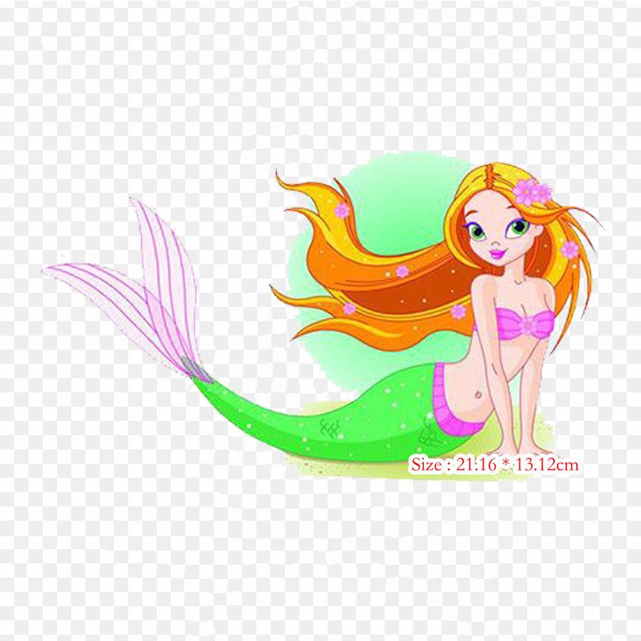 Beautiful Cartoon Princess Princess Encapsulated Posts Iron On Heat Transfer Printing Vinyl Patches Sticker for Clothes DIY Appliques Washable Patches