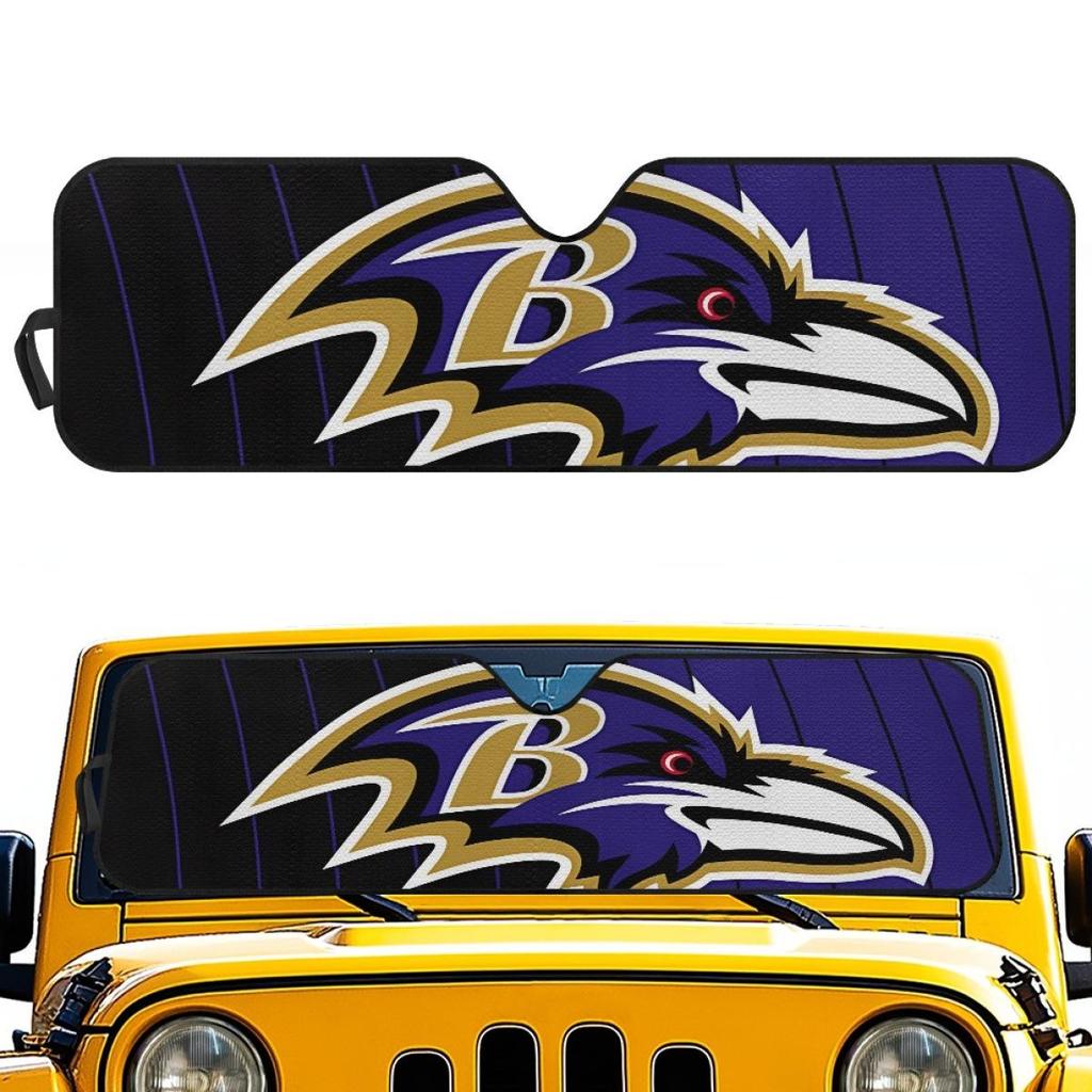 Автомобильный солнцезащитный козырек с индивидуальным логотипом Baltimore Ravens - Блок теплоизоляции, Заказ от 1 шт.