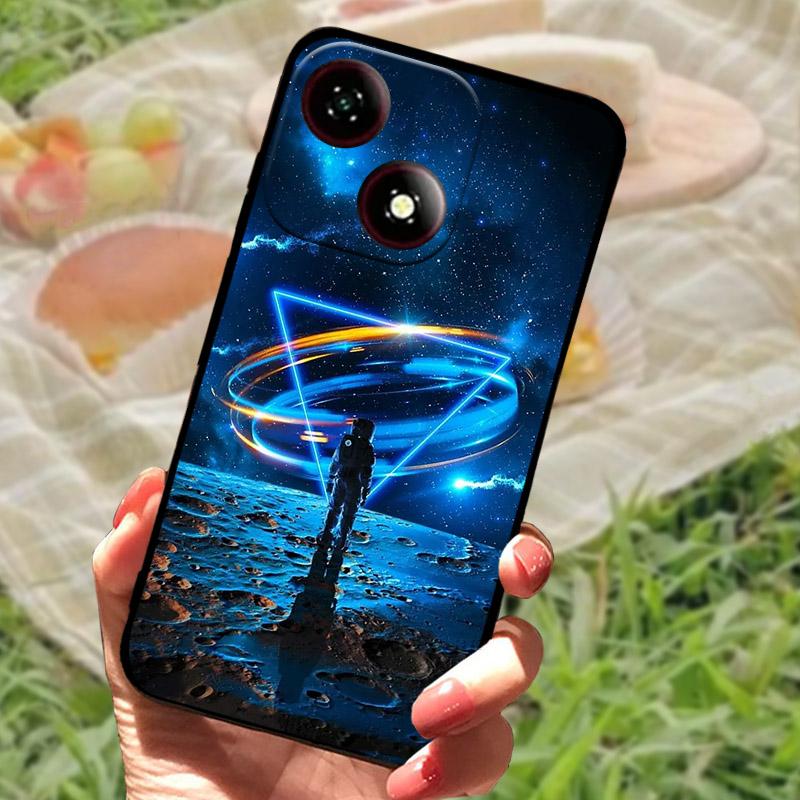 For ZTE Blade A35E /A35/A55 Case Fashion Cartoon Soft Silicone Phone Back Cover For ZTE A35E Shockproof Case A35 E A 35 Shell