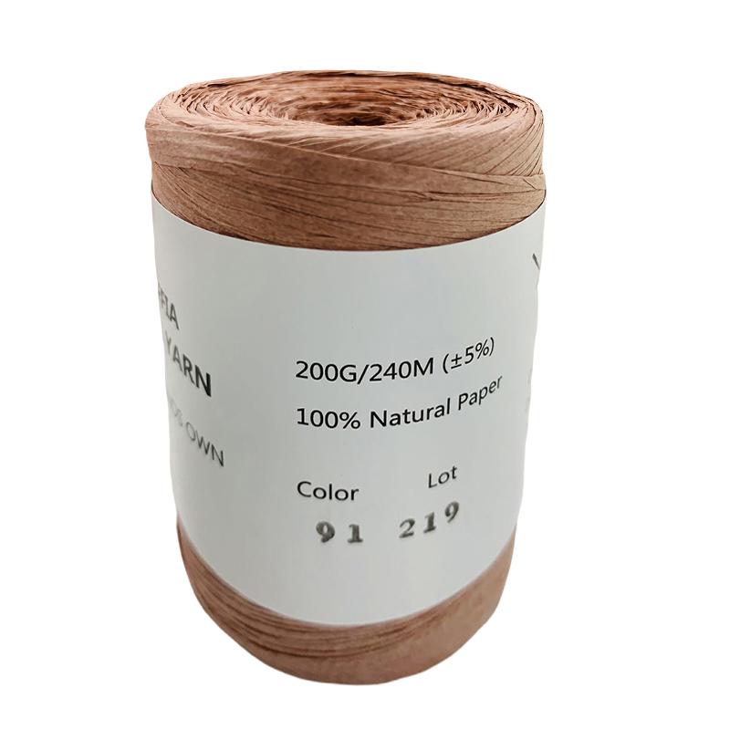 240M Summer 100% RAFFIA Natural Fiber Paper Knitting Yarn Braided Cord Supplies Paper Rope DIY