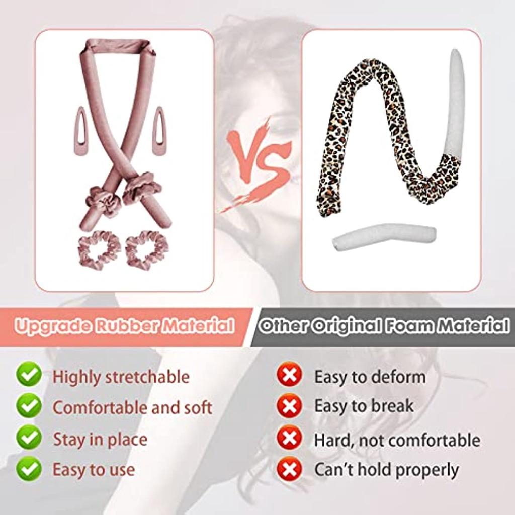 Щипцы для завивки длинных волос, щипцы для завивки волос, повязка на голову, бархатные щипцы для завивки волос, мягкие щипцы для завивки волос, повязка на голову, не требующие нагревания, длинные бигуди для волос, повязки на голову, средние волосы, длинные бигуди для волос