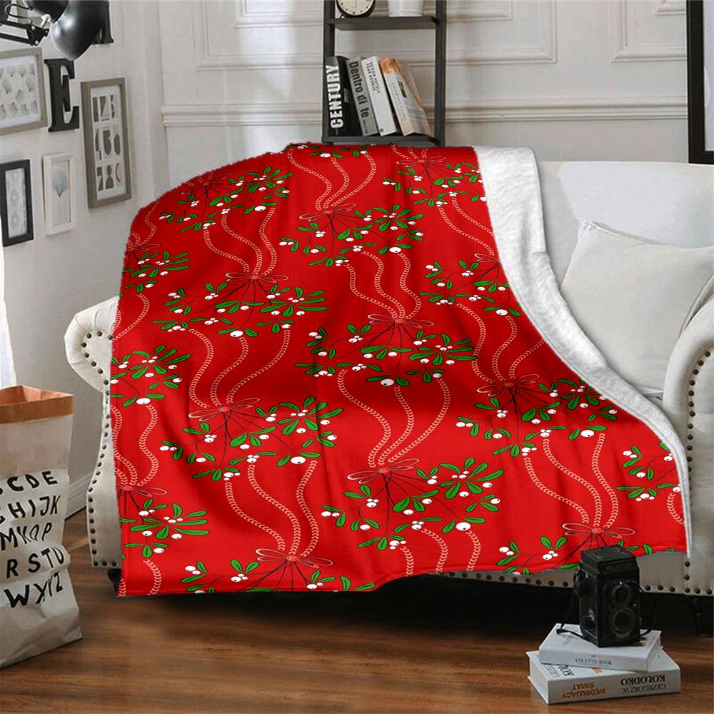 1Pc Winter Snowmen Blanket Soft And Comfortable Casual Warm Camping Travel Christmas Halloween Gift M91737