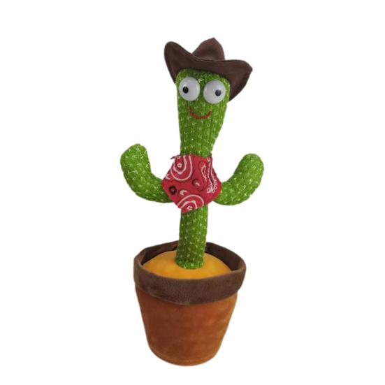 Креативная танцующая плюшевая игрушка Кактус Развивает интерес Забавный поющий танцующий кактус Плюшевые игрушки