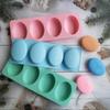 Ручная круглая форма для мыла DIY Форма для изготовления брусков лосьона и шампуня Квадратные силиконовые формы для мыла для бомбочек для ванны Декор для мыла-люфы