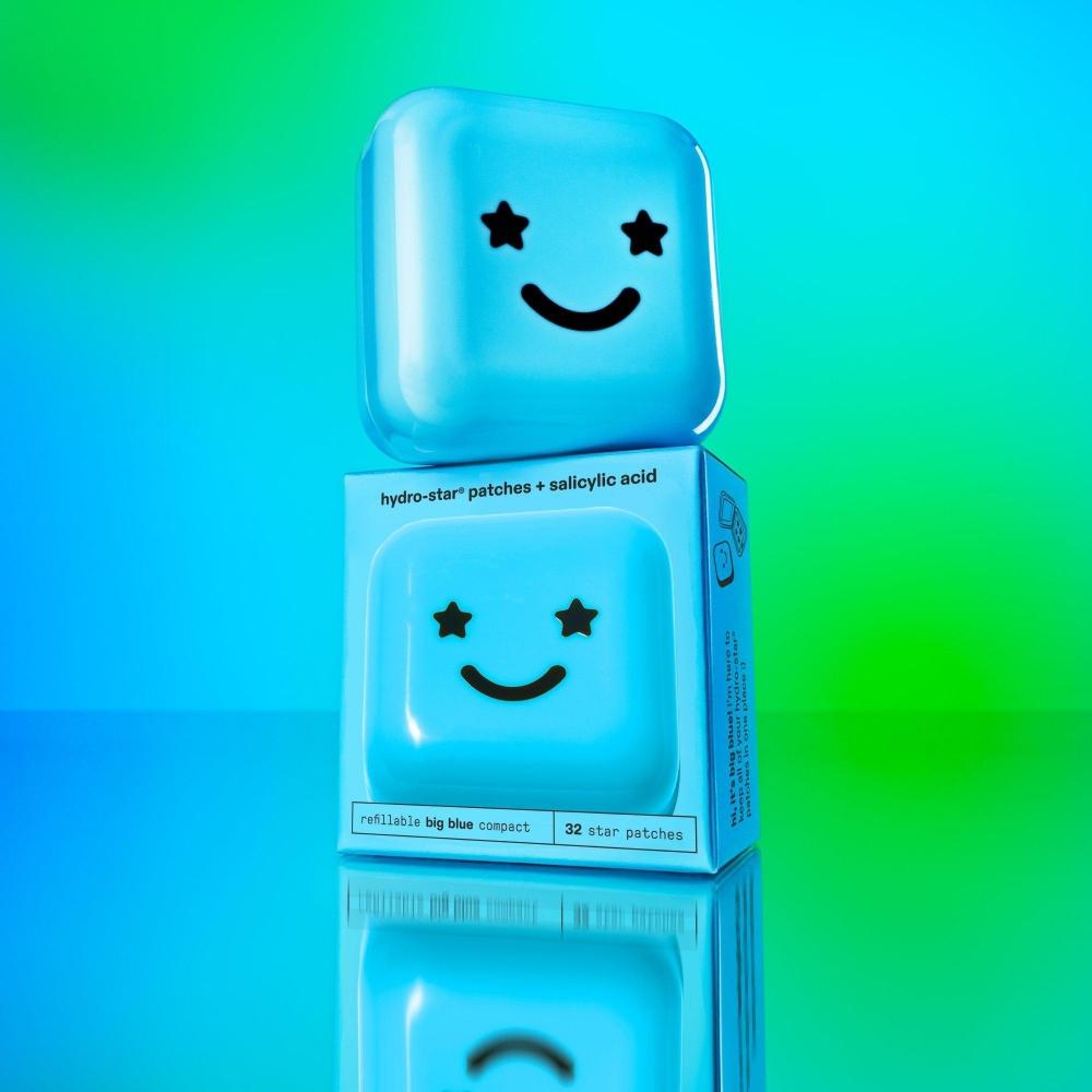 Starface Hydro Star Salicylic Acid Patches + Big Blue CompaCt 32 Ct