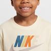 Nike Футболка с логотипом, мягкая, удобная, с коротким рукавом, детские топы DX7633-113