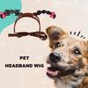 Halloween Dog Hairband Pet Cosplay Party Hair Hoop Dress-up Costume Accessories Funny Headband for Cats Dogs Parties Photoshoots Festivals