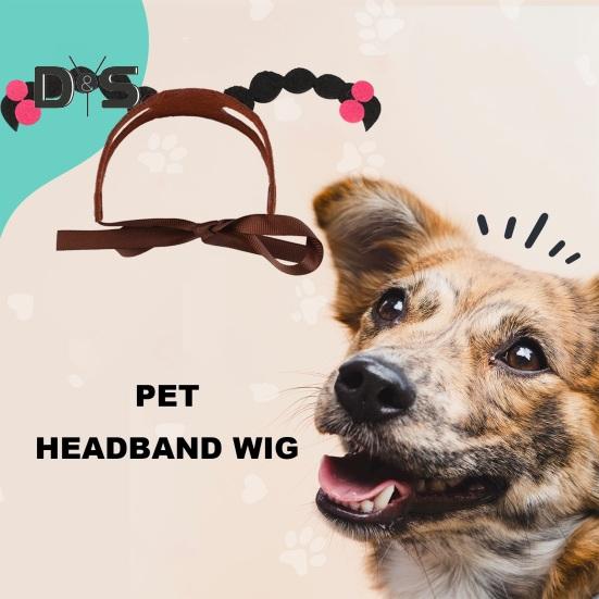 Halloween Dog Hairband Pet Cosplay Party Hair Hoop Dress-up Costume Accessories Funny Headband for Cats Dogs Parties Photoshoots Festivals