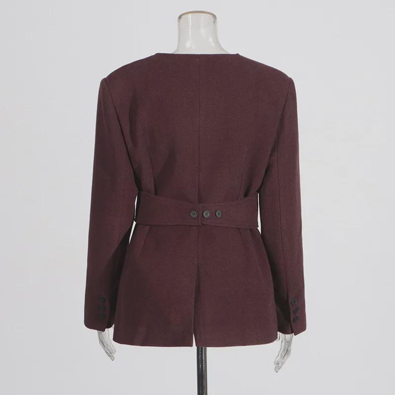 Женская мода весна 2025: Костюм с зауженной талией, комплект из пиджака и брюк