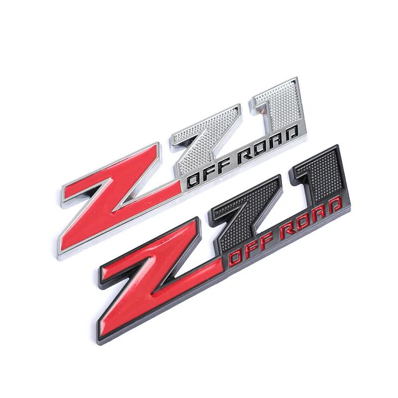 3D Metal Red Black Logo Z71 OFF ROAD Emblem Car Fender Badge Trunk Decal For Chevrolet Z71 OFF ROAD Sticker Accessories