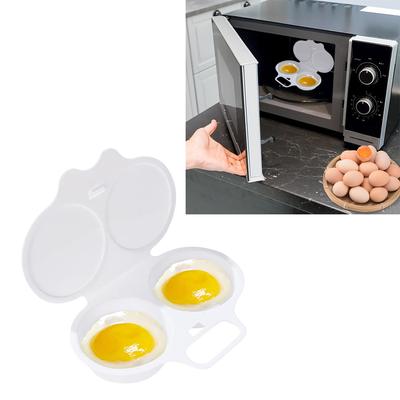 Микроволновая яйцеварка Пароварка для яиц пашот Круглая DIY Яйцеварка Пашотница Вместимость 2 яйца Для лапши Простая в использовании и чистке